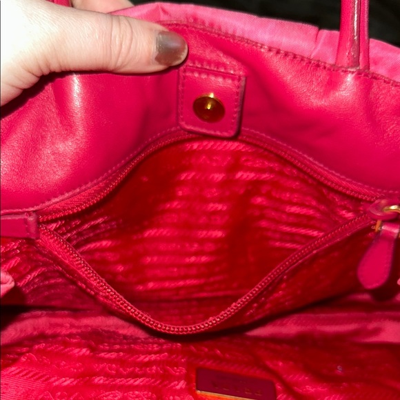 RARE 🦄Rose Motif Pink Prada Tote - Picture 9 of 13